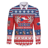 Personalized Czech Republic Christmas Family Matching Summer Maxi Dress and Hawaiian Shirt Czechia Vesele Vanoce - Wonder Print Shop