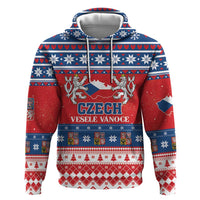 Personalized Czech Republic Christmas Hoodie Czechia Vesele Vanoce - Wonder Print Shop