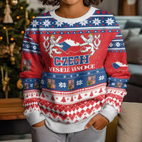 Czech Republic Christmas Kid Ugly Christmas Sweater Czechia Vesele Vanoce - Wonder Print Shop