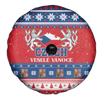 Czech Republic Christmas Spare Tire Cover Czechia Vesele Vanoce - Wonder Print Shop