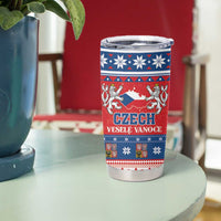 Czech Republic Christmas Tumbler Cup Czechia Vesele Vanoce - Wonder Print Shop