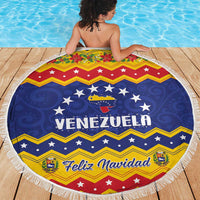 Venezuela Christmas Beach Blanket Feliz Navidad - Wonder Print Shop