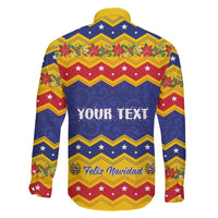 Personalized Venezuela Christmas Family Matching Off Shoulder Maxi Dress and Hawaiian Shirt Feliz Navidad - Wonder Print Shop