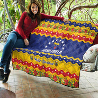 Venezuela Christmas Quilt Feliz Navidad - Wonder Print Shop
