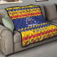 Venezuela Christmas Quilt Feliz Navidad - Wonder Print Shop