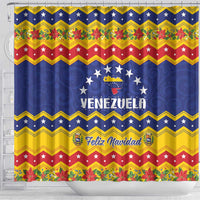 Venezuela Christmas Shower Curtain Feliz Navidad