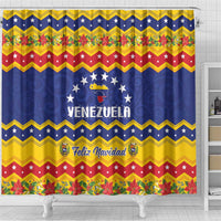 Venezuela Christmas Shower Curtain Feliz Navidad