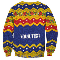 Personalized Venezuela Christmas Sweatshirt Feliz Navidad - Wonder Print Shop