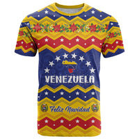 Personalized Venezuela Christmas T Shirt Feliz Navidad - Wonder Print Shop