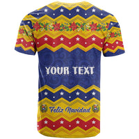 Personalized Venezuela Christmas T Shirt Feliz Navidad - Wonder Print Shop