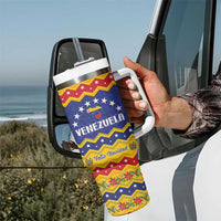 Venezuela Christmas Tumbler With Handle Feliz Navidad - Wonder Print Shop