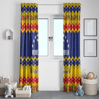 Venezuela Christmas Window Curtain Feliz Navidad - Wonder Print Shop