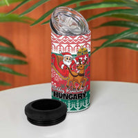 Hungary Christmas 4 in 1 Can Cooler Tumbler Magyarorszag Boldog Karacsonyt - Wonder Print Shop