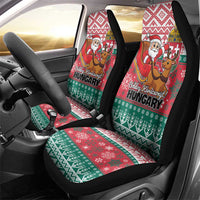 Hungary Christmas Car Seat Cover Magyarorszag Boldog Karacsonyt - Wonder Print Shop