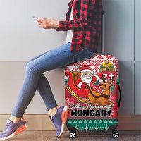 Hungary Christmas Luggage Cover Magyarorszag Boldog Karacsonyt - Wonder Print Shop