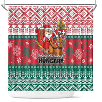 Hungary Christmas Shower Curtain Magyarorszag Boldog Karacsonyt