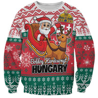 Personalized Hungary Christmas Sweatshirt Magyarorszag Boldog Karacsonyt - Wonder Print Shop