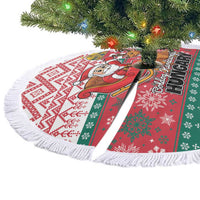 Hungary Christmas Tree Skirt Magyarorszag Boldog Karacsonyt - Wonder Print Shop