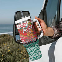 Hungary Christmas Tumbler With Handle Magyarorszag Boldog Karacsonyt - Wonder Print Shop