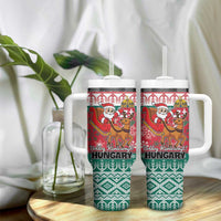 Hungary Christmas Tumbler With Handle Magyarorszag Boldog Karacsonyt - Wonder Print Shop
