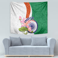 India Republic Day Tapestry Lotus Floral Paisley Pattern - Wonder Print Shop