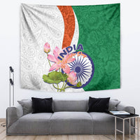 India Republic Day Tapestry Lotus Floral Paisley Pattern - Wonder Print Shop