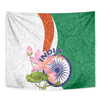 India Republic Day Tapestry Lotus Floral Paisley Pattern - Wonder Print Shop