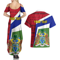 Gambia Independence Day Couples Matching Summer Maxi Dress and Hawaiian Shirt Coat Of Arms African Pattern - Wonder Print Shop