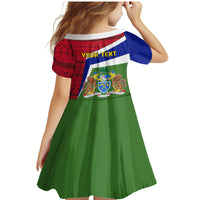 Gambia Independence Day Family Matching Mermaid Dress and Hawaiian Shirt Coat Of Arms African Pattern - Wonder Print Shop