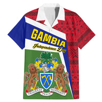 Gambia Independence Day Family Matching Mermaid Dress and Hawaiian Shirt Coat Of Arms African Pattern - Wonder Print Shop