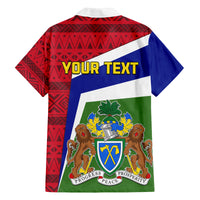 Gambia Independence Day Family Matching Tank Maxi Dress and Hawaiian Shirt Coat Of Arms African Pattern - Wonder Print Shop
