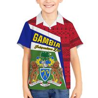 Gambia Independence Day Hawaiian Shirt Coat Of Arms African Pattern - Wonder Print Shop
