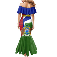 Gambia Independence Day Mermaid Dress Coat Of Arms African Pattern - Wonder Print Shop