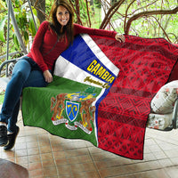 Gambia Independence Day Quilt Coat Of Arms African Pattern - Wonder Print Shop