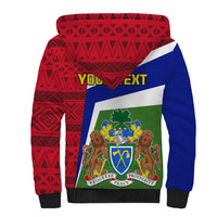 Gambia Independence Day Sherpa Hoodie Coat Of Arms African Pattern - Wonder Print Shop