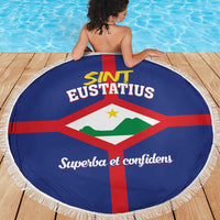 Sint Eustatius Beach Blanket Statia Superba et Confidens - Wonder Print Shop