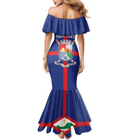 Personalized Sint Eustatius Family Matching Mermaid Dress and Hawaiian Shirt Statia Superba et Confidens - Wonder Print Shop