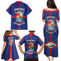 Personalized Sint Eustatius Family Matching Puletasi and Hawaiian Shirt Statia Superba et Confidens