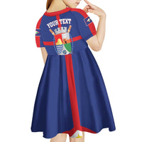 Personalized Sint Eustatius Kid Short Sleeve Dress Statia Superba et Confidens - Wonder Print Shop