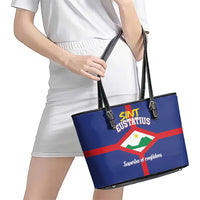 Sint Eustatius Leather Tote Bag Statia Superba et Confidens