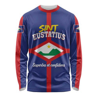Personalized Sint Eustatius Long Sleeve Shirt Statia Superba et Confidens - Wonder Print Shop
