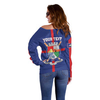 Personalized Sint Eustatius Off Shoulder Sweater Statia Superba et Confidens - Wonder Print Shop
