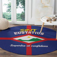 Sint Eustatius Round Carpet Statia Superba et Confidens - Wonder Print Shop