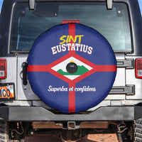Sint Eustatius Spare Tire Cover Statia Superba et Confidens - Wonder Print Shop