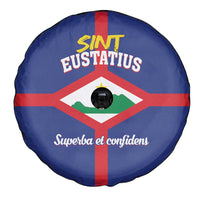 Sint Eustatius Spare Tire Cover Statia Superba et Confidens - Wonder Print Shop