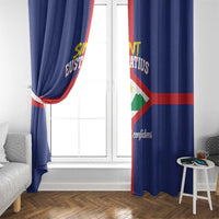 Sint Eustatius Window Curtain Statia Superba et Confidens - Wonder Print Shop