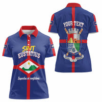 Personalized Sint Eustatius Women Polo Shirt Statia Superba et Confidens - Wonder Print Shop