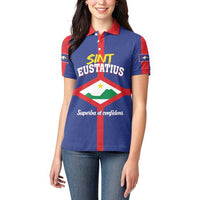 Personalized Sint Eustatius Women Polo Shirt Statia Superba et Confidens - Wonder Print Shop