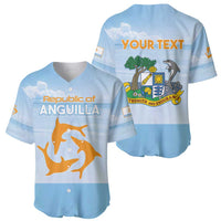 Personalized Republic of Anguilla Baseball Jersey Strength and Endurance - Wonder Print Shop