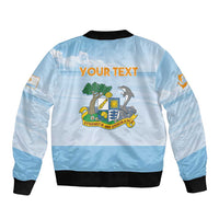 Personalized Republic of Anguilla Bomber Jacket Strength and Endurance - Wonder Print Shop